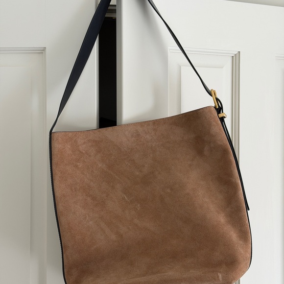 Madewell essential bucket tote Tan suede - Picture 4 of 8